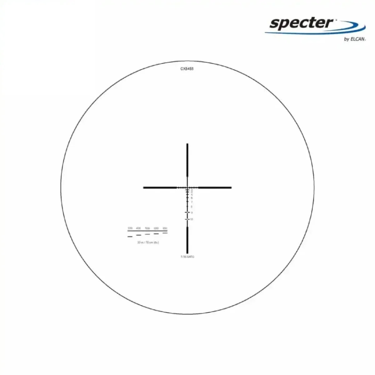 ELCAN SpecterDR 1.5x/6x Rifle Scope 5.56 BDC w/Flip Covers, ARD & A.R.M.S. Levers Black - DFOV6-B146-C10 LPVO Rifle Scope ELCAN SpecterDR 