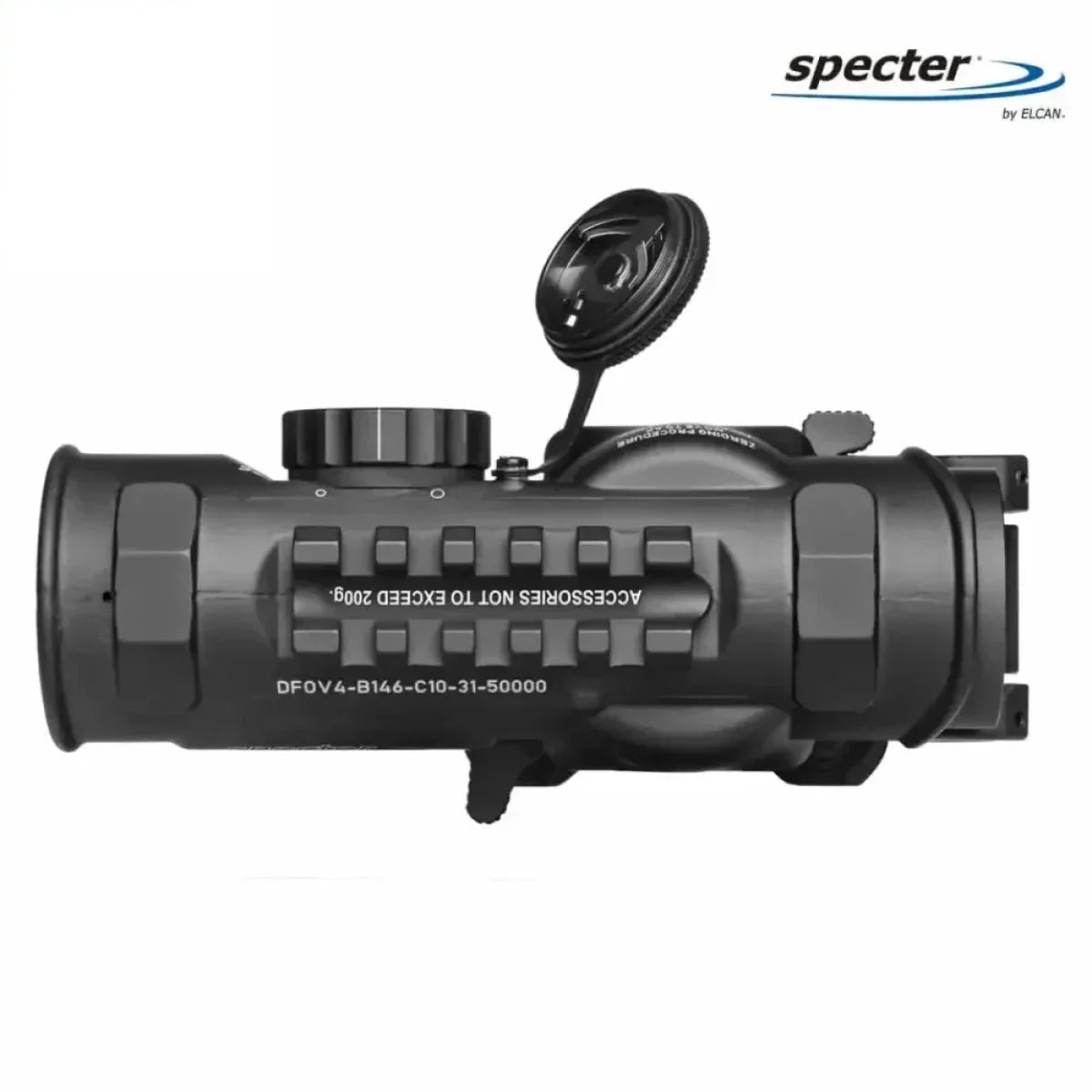 ELCAN SpecterDR 1.5x/6x Rifle Scope 7.62 BDC w/Flip Covers, ARD & A.R.M.S. Levers Black - DFOV6-B146-C20 LPVO Rifle Scope ELCAN SpecterDR 