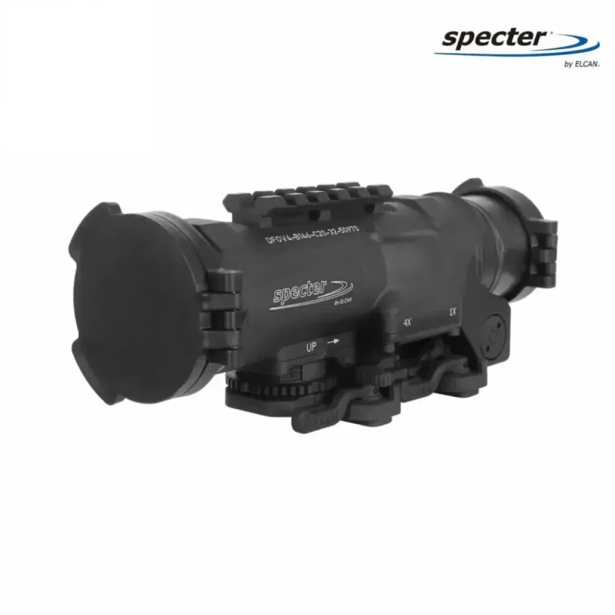 ELCAN SpecterDR 1x/4x Rifle Scope 7.62 BDC w/Flip Covers, ARD & A.R.M.S. Levers Black - DFOV4-B146-C20 LPVO Rifle Scope ELCAN SpecterDR 