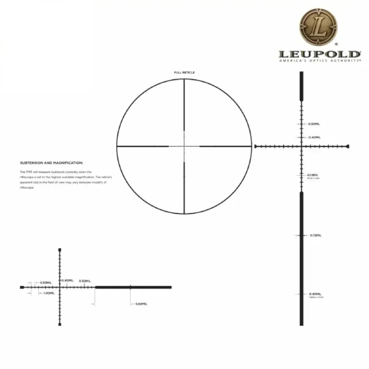 Leupold Mark 3HD 4-12x40 P5 Rifle Scope TMR Reticle - 180669 Rifle Scope Leupold 