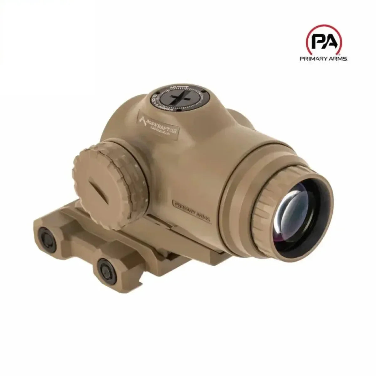 Primary Arms SLx 3x MicroPrism Sight Red ACSS RAPTOR 5.56/.308 Yard Reticle FDE - MPN: 710054 Prism Scope Primary Arms 