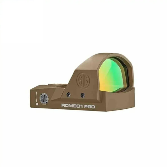 SIG Sauer ROMEO1PRO Reflex Red Dot Sight 6 MOA Dot Reticle FDE - SOR1P103 Red Dot Sight SIG Sauer 