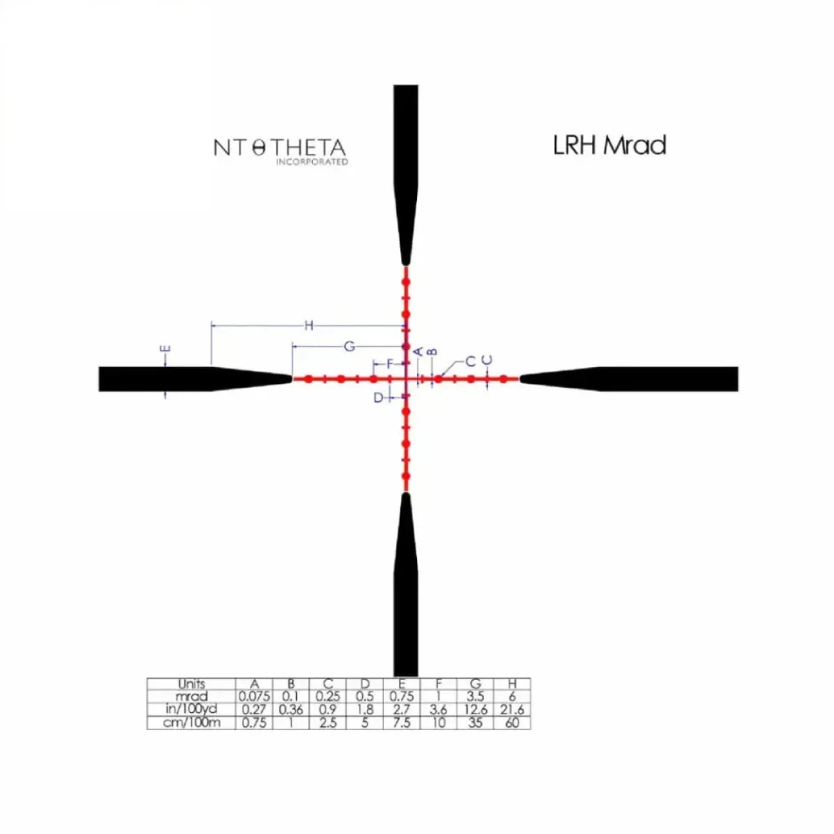 Tangent Theta TT315H LRH 3-15x50mm Rifle Scope LRH MRAD Reticle - 800102-0304 Rifle Scope Tangent Theta 