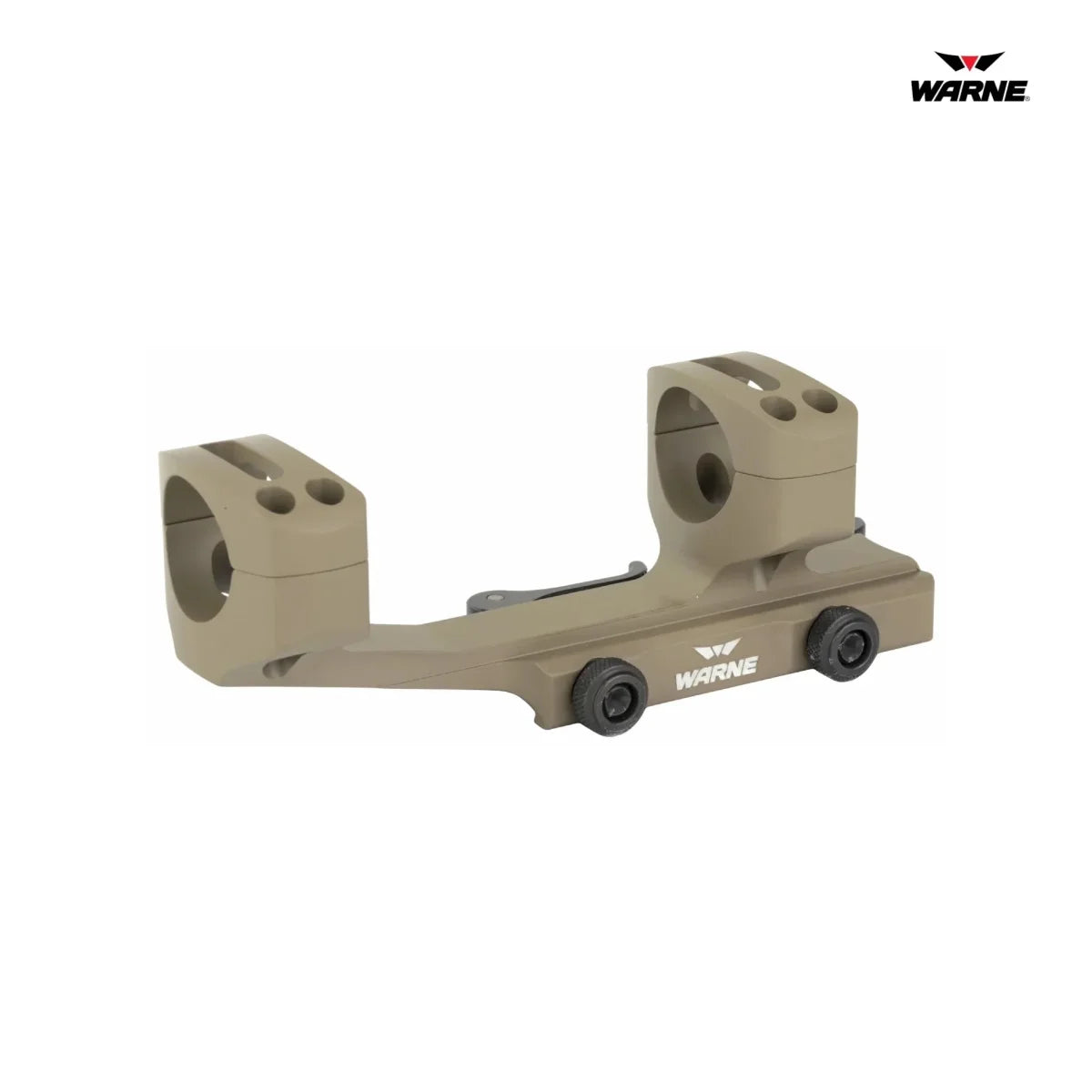 Warne QD Cantilever Mount 30mm Fits AR Rifles Extended Skeletonized Dark Earth - QDXSKEL30DE Rifle Scope Mount Warne 